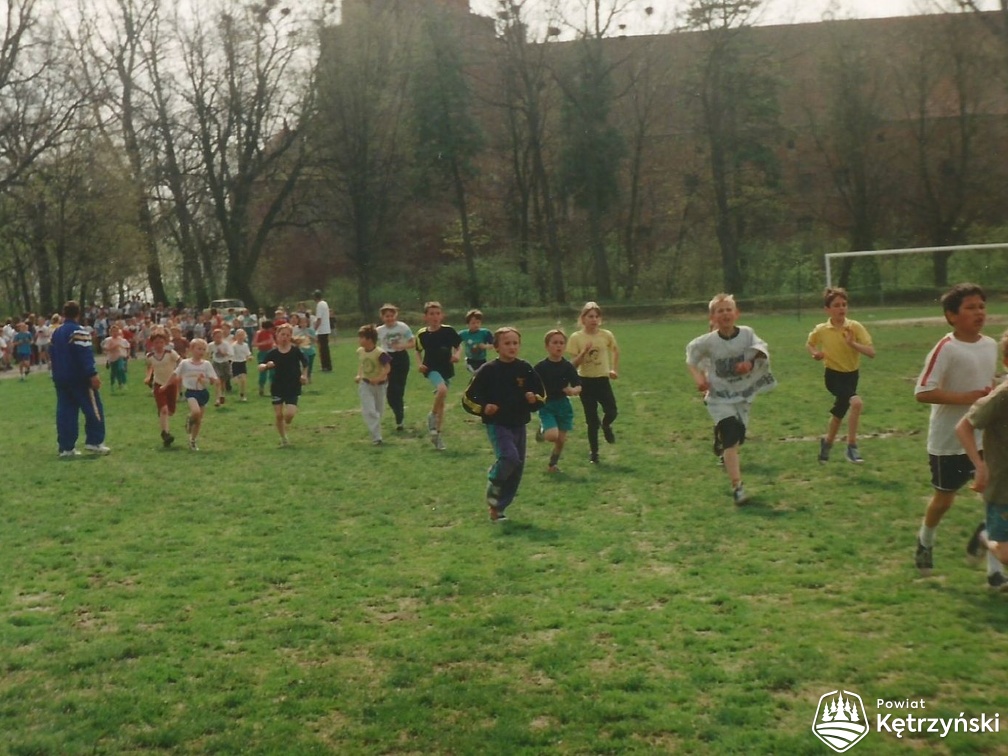 Barciany, zawody sportowe, XV Bieg Bartów – 1995r.