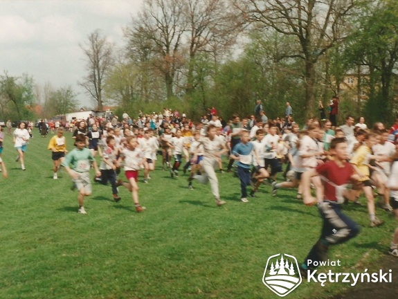 Barciany, zawody sportowe, XV Bieg Bartów – 1995r.