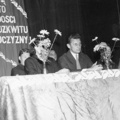 Korsze, akademia z okazji 22 lipca, w okresie PRL-u było święto państwowe - koniec lat 60. XX w.