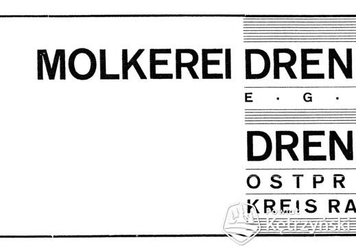 Werbung 1934 Drengfurter Molkerei